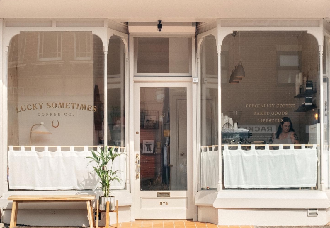 Shopfront of Lucky Somtimes Coffee